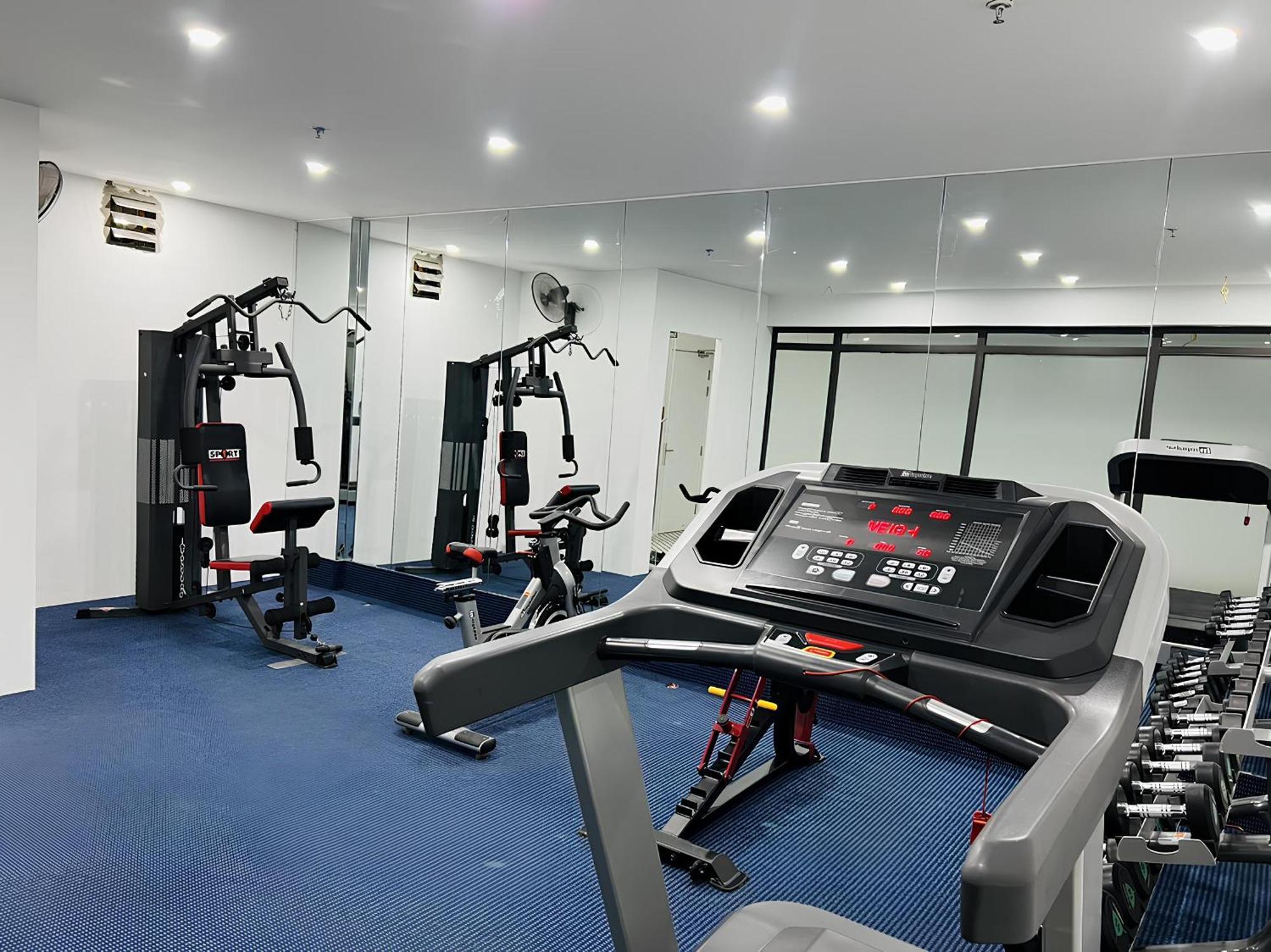 May De Ville Crown Hotel Hanoi Exterior photo The gym at the hotel